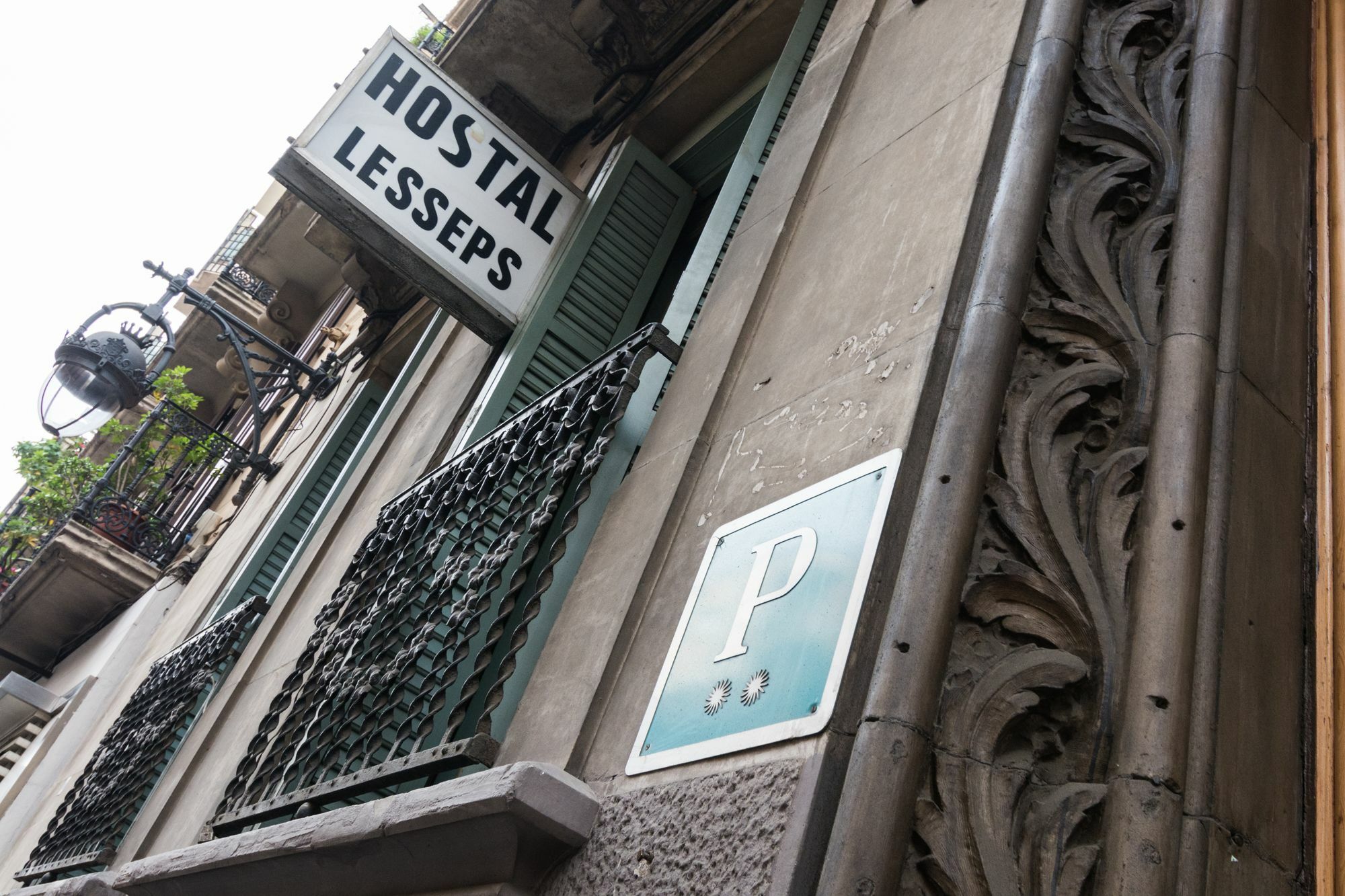 Hostal Lesseps Barcelona Exteriér fotografie